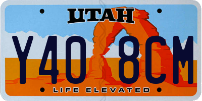 UT license plate Y408CM