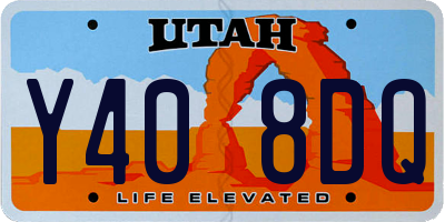 UT license plate Y408DQ