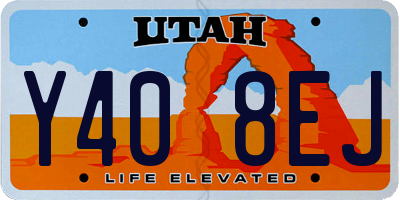 UT license plate Y408EJ