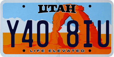UT license plate Y408IU