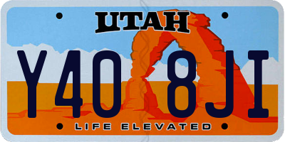 UT license plate Y408JI