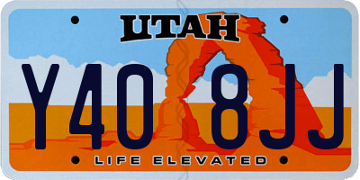 UT license plate Y408JJ