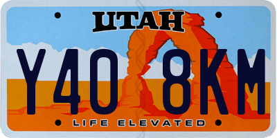 UT license plate Y408KM