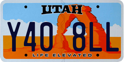 UT license plate Y408LL
