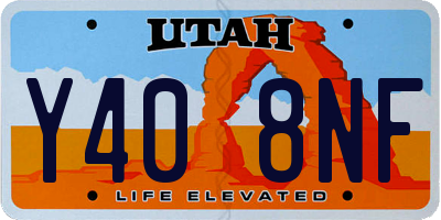 UT license plate Y408NF