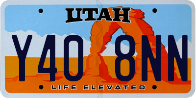 UT license plate Y408NN
