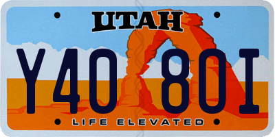 UT license plate Y408OI