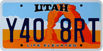 UT license plate Y408RT