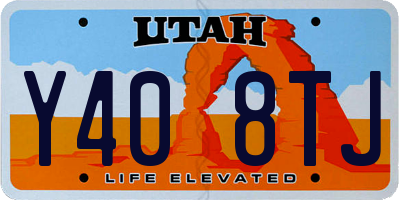 UT license plate Y408TJ