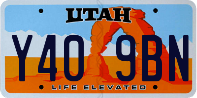 UT license plate Y409BN