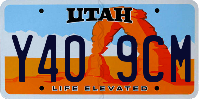 UT license plate Y409CM