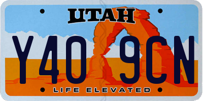 UT license plate Y409CN
