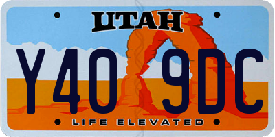UT license plate Y409DC
