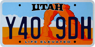 UT license plate Y409DH
