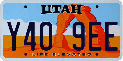 UT license plate Y409EE