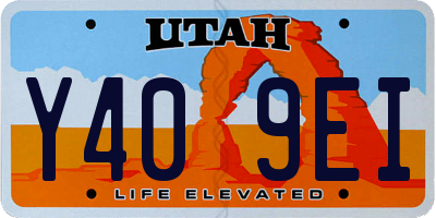 UT license plate Y409EI