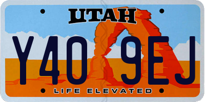 UT license plate Y409EJ