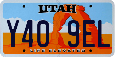 UT license plate Y409EL