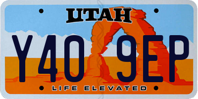 UT license plate Y409EP