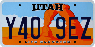 UT license plate Y409EZ