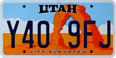 UT license plate Y409FJ