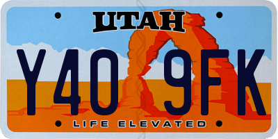 UT license plate Y409FK