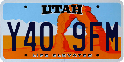 UT license plate Y409FM