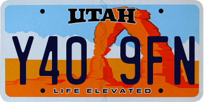 UT license plate Y409FN