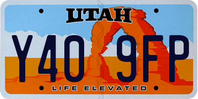 UT license plate Y409FP