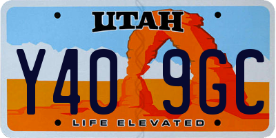 UT license plate Y409GC