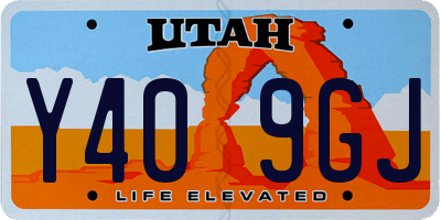 UT license plate Y409GJ