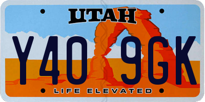 UT license plate Y409GK