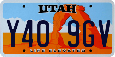 UT license plate Y409GV