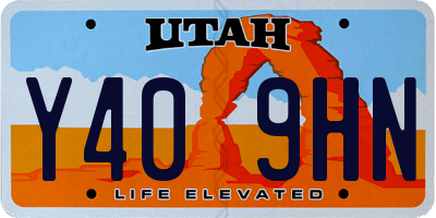UT license plate Y409HN