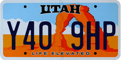 UT license plate Y409HP