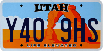 UT license plate Y409HS