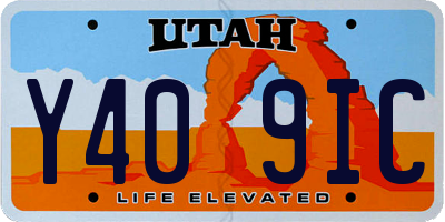 UT license plate Y409IC