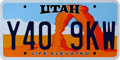 UT license plate Y409KW