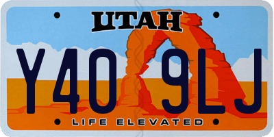 UT license plate Y409LJ