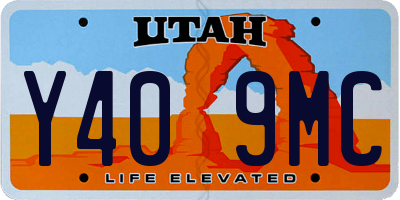 UT license plate Y409MC