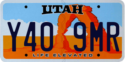 UT license plate Y409MR