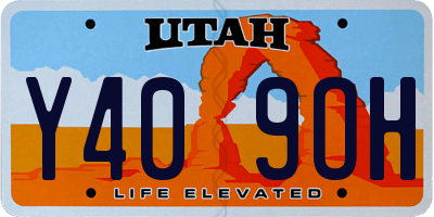 UT license plate Y409OH