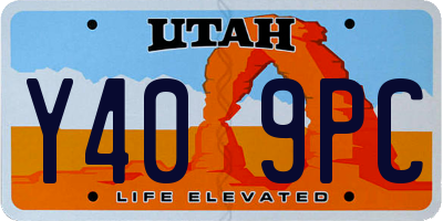 UT license plate Y409PC