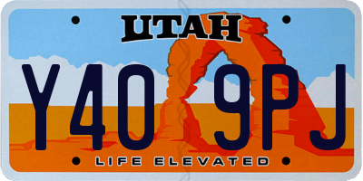 UT license plate Y409PJ