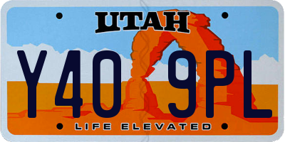 UT license plate Y409PL