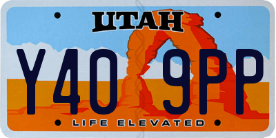UT license plate Y409PP