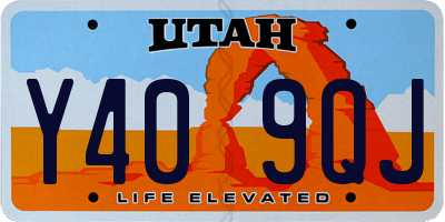 UT license plate Y409QJ
