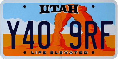 UT license plate Y409RF