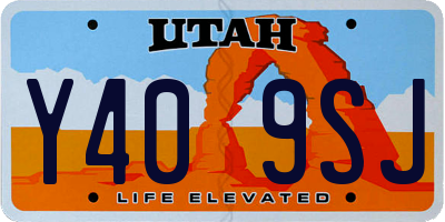 UT license plate Y409SJ