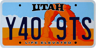 UT license plate Y409TS
